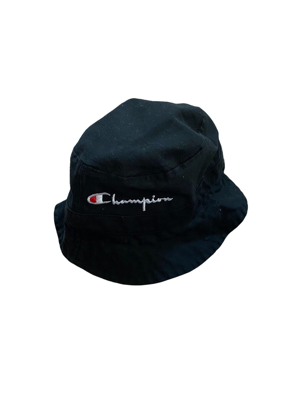 Champion‎ Bucket Hat Unisex Black Embroidered 100% Cotton Size S/M